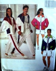 5922 UNISEX CASUAL ZIP JACKET,SHORTS,PANTS,SHIRT PATTERNS XS-XL